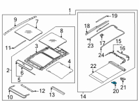 OEM Hyundai Tucson MOTOR ASSY-P/ROOF(GLASS) Diagram - 81680-N9000