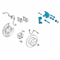 OEM 2008 Toyota Highlander Caliper Assembly Diagram - 47830-48090