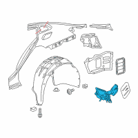 OEM 2022 Chevrolet Malibu Fuel Pocket Diagram - 84031932