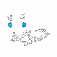 OEM 2006 Cadillac STS Mount Diagram - 15936707