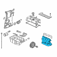 OEM 2006 Honda Accord Manifold, Intake Diagram - 17110-RAA-A10