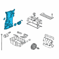 OEM Honda CR-V Case Assembly, Chain Diagram - 11410-PPA-000