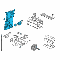 OEM 2004 Acura TSX Case Assembly, Chain Diagram - 11410-PPA-000