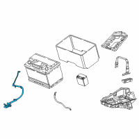 OEM 2019 Chrysler Pacifica Battery Positive Wiring Diagram - 68242745AE