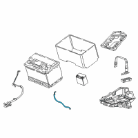 OEM 2019 Chrysler Pacifica Battery Negative Wiring Diagram - 68239600AB