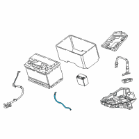 OEM 2020 Chrysler Voyager Battery Negative Wiring Diagram - 68271650AB