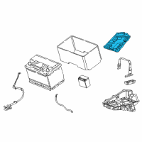 OEM 2018 Chrysler Pacifica Tray-Battery Diagram - 68267109AD