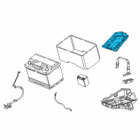 OEM Chrysler Tray-Battery Diagram - 68267109AD