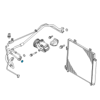 OEM 2003 Chrysler Sebring O Ring-Air Conditioning Line Diagram - MR117054