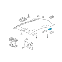 OEM Lincoln MKS Reading Lamp Assembly Diagram - 8A5Z-13A701-A