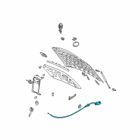 OEM Chevrolet Silverado 3500 HD Release Cable Diagram - 15242999