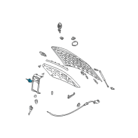 OEM 2001 Cadillac DeVille Latch Asm-Hood Primary & Secondary Diagram - 25677725