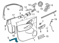 OEM 2020 Buick Encore GX Applique Diagram - 42740492