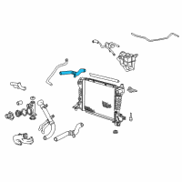 OEM Lincoln LS Upper Hose Diagram - XW4Z-8260-BA