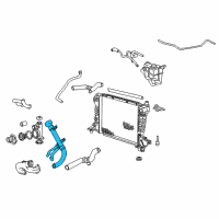 OEM 2001 Lincoln LS Lower Hose Diagram - 1W4Z-8286-DA