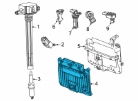 OEM Jeep Grand Cherokee L MODULE-ENGINE CONTROLLER Diagram - 68437018AI