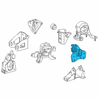 OEM 2014 Lexus CT200h INSULATOR, Engine Mounting Diagram - 12372-37190