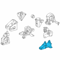 OEM 2013 Toyota Prius Side Mount Bracket Diagram - 12325-37070