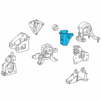 OEM 2013 Toyota Prius Rear Bracket Diagram - 12321-37060