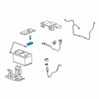 OEM Chevrolet Camaro Battery Hold Down Diagram - 23140893