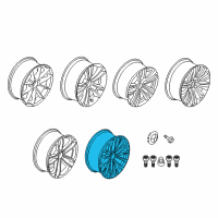 OEM BMW 330i GT xDrive Disc Wheel, Light Alloy, Spheric-Grey Diagram - 36-11-6-870-889