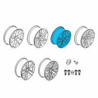 OEM 2018 BMW 340i GT xDrive Light Alloy Rim Ferricgrey Diagram - 36-10-6-854-682