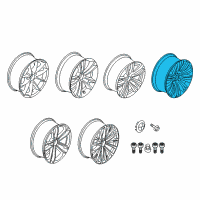 OEM 2018 BMW 340i GT xDrive Disc Wheel, Light Alloy, Bright-Turned Diagram - 36-11-7-847-544