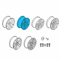 OEM BMW 328i GT xDrive Disc Wheel, Light Alloy, Bright-Turned Diagram - 36-10-6-854-680