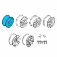 OEM BMW 328i GT xDrive Disc Wheel, Light Alloy, Bright-Turned Diagram - 36-10-6-854-678