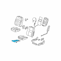 OEM 2012 Honda Accord Heater, Left Front Seat Cushion Diagram - 81534-TE0-A41