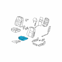 OEM Honda Accord Pad, L. FR. Seat Cushion Diagram - 81537-TE0-A41