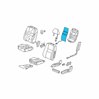 OEM Honda Accord Heater, Left Front Seat-Back Diagram - 81524-TE0-A51