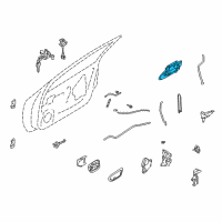 OEM 2002 Nissan Maxima Front Door Outside Handle Assembly, Right Diagram - 80606-2Y905