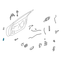 OEM 2001 Infiniti Q45 Hinge Assy-Rear Door Diagram - 82401-4P000