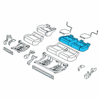 OEM 2019 Ford F-250 Super Duty Seat Cushion Pad Diagram - FL3Z-1663841-D