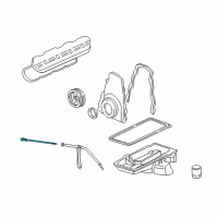 OEM Chevrolet Silverado 1500 Dipstick Diagram - 12558684