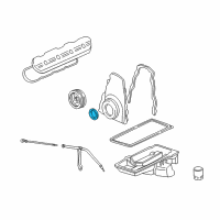 OEM GMC Sierra 1500 HD Classic Seal, Engine Front Cover Diagram - 12585673