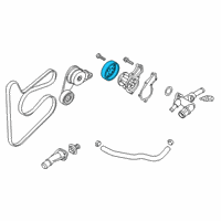 OEM Kia Forte Koup Pulley-Coolant Pump Diagram - 252212E000