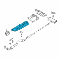 OEM 2016 Jeep Renegade Shield-Exhaust Diagram - 68255461AA