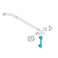 OEM 2012 Lexus RX350 Link Sub-Assy, Stabilizer Diagram - 48803-0E010