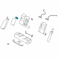 OEM Nissan Altima Cup Holder Assembly Diagram - 88741-6CA0A