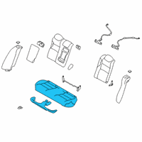 OEM 2020 Nissan Altima Cushion Assembly Rear Seat Diagram - 88300-6CC3A