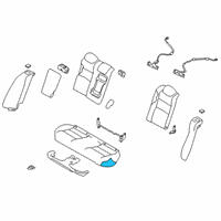 OEM 2021 Nissan Altima Pad-Rear Seat Cushion Diagram - 88305-6CA3A