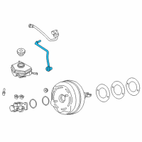 OEM 2014 BMW ActiveHybrid 3 Vacuum Pipe With Non-Return Valve Diagram - 11-66-7-613-026