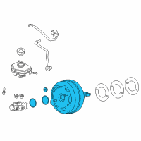 OEM BMW 328d xDrive Brake Booster, Master Cylinder, And Control Unit Diagram - 34-33-6-851-098