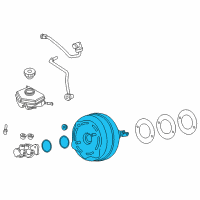 OEM 2013 BMW ActiveHybrid 3 Brake Booster, Master Cylinder, And Control Unit Diagram - 34-33-6-851-098