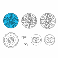 OEM 2015 Toyota Avalon Wheel, Alloy Diagram - 42611-07061