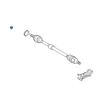 OEM 1998 Hyundai Elantra Nut-Wheel Bearing Diagram - 52745-37000