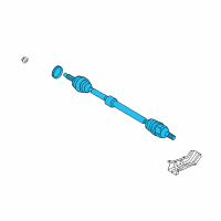OEM 2012 Kia Soul Shaft Assembly-Drive, LH Diagram - 495002K620SJ
