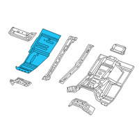 OEM 2020 Jeep Gladiator Pan-Front Floor Diagram - 68298305AC